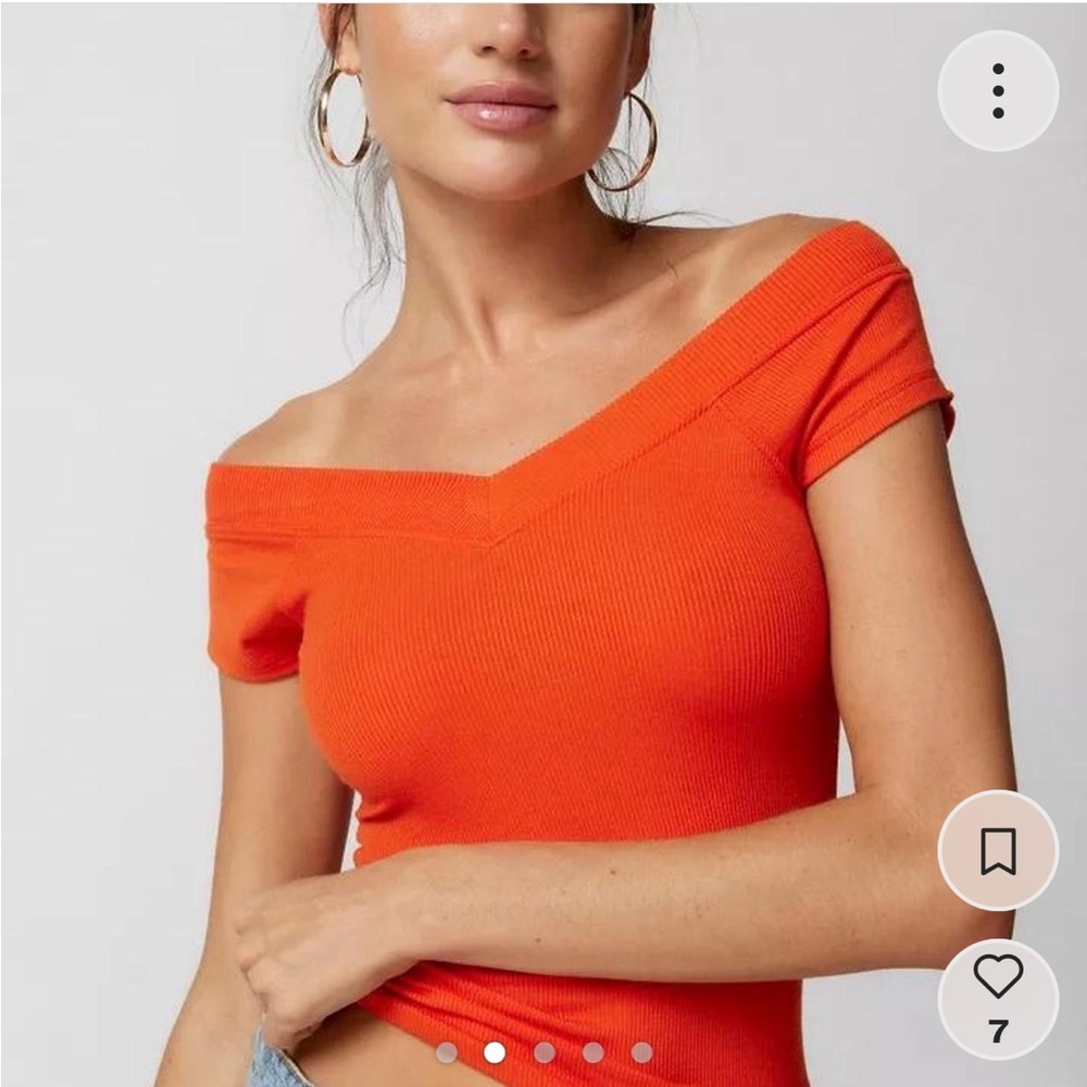 Urban Outfitters BDG Orange Crop Top